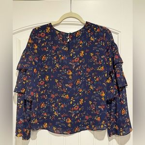 Madewell ruffle sleeve top